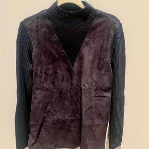 Tory Burch Suede faux-vest sweater